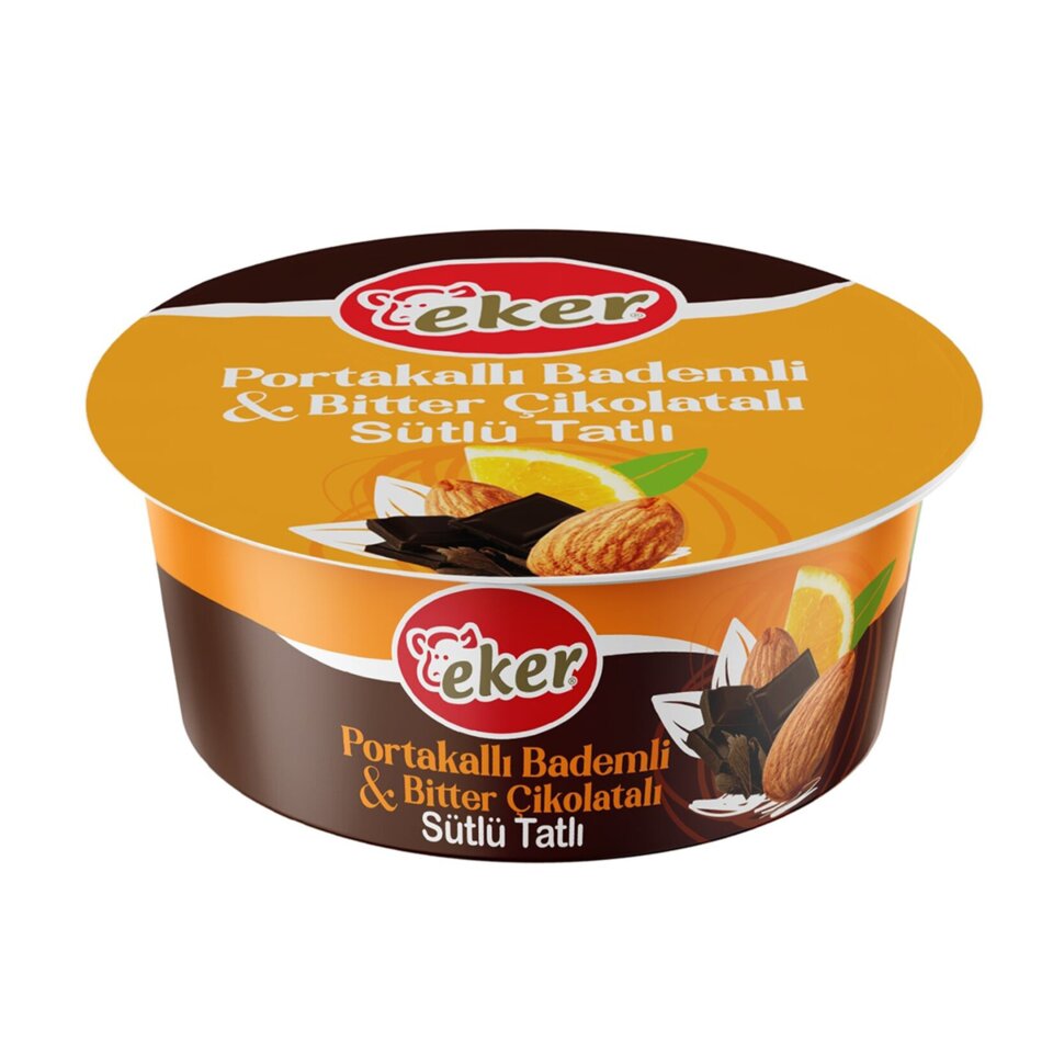 EKER  SÜTLÜ TATLI 125 GR-PORTAKALLI BADEMLİ BİTTER